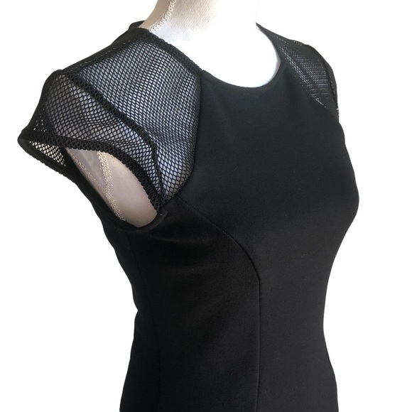 Joseph Ribkoff Body Con Mesh Sleeves Dress 6 - Picture 11 of 11